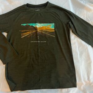 Old Navy Active Olive Green Boy's Shirt
